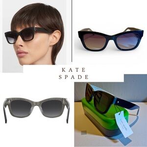 Kate Spade Sunglasses in Black and Glittery Silver